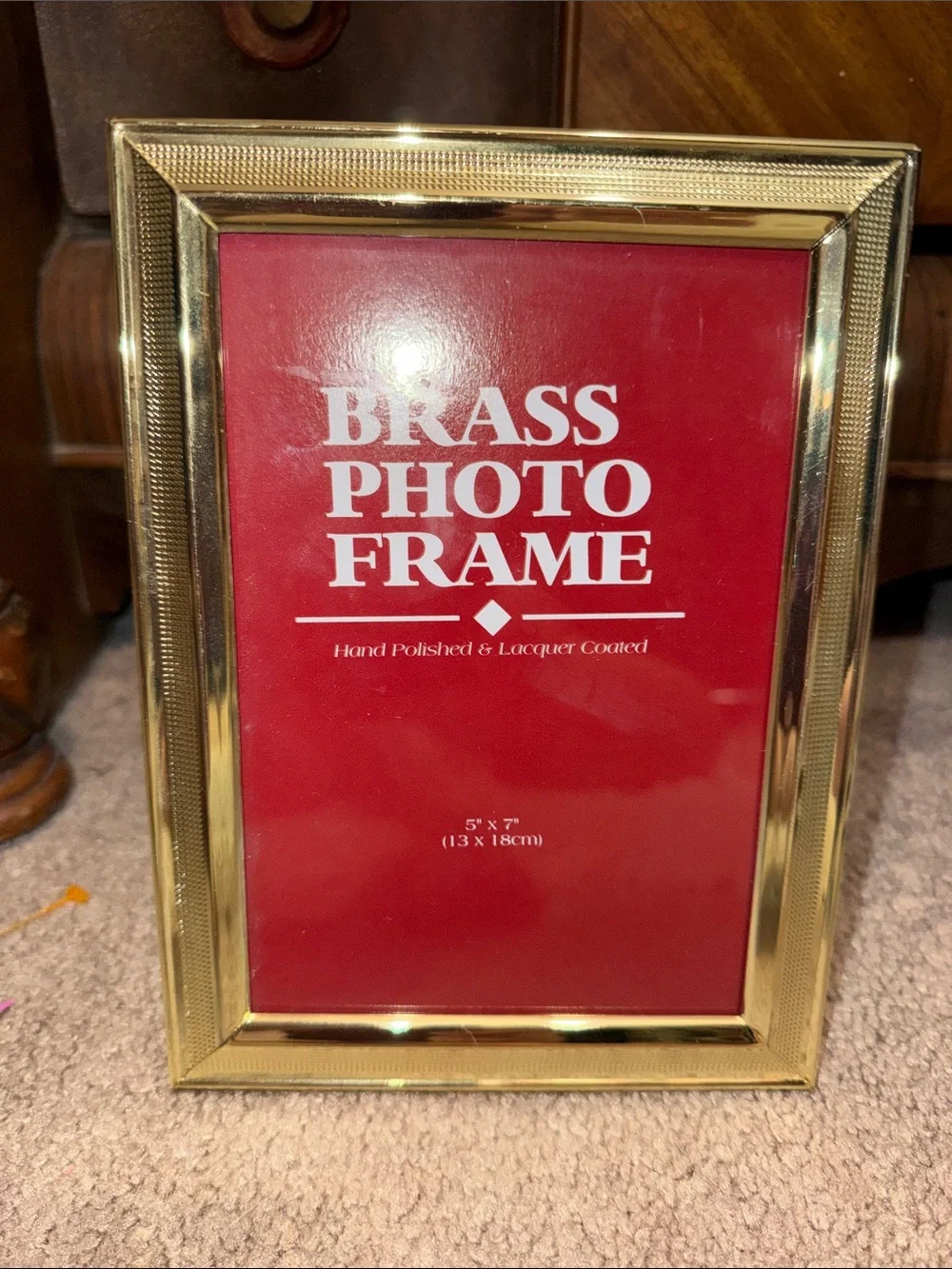 Vintage Brass Photo Frame - Gold Finish